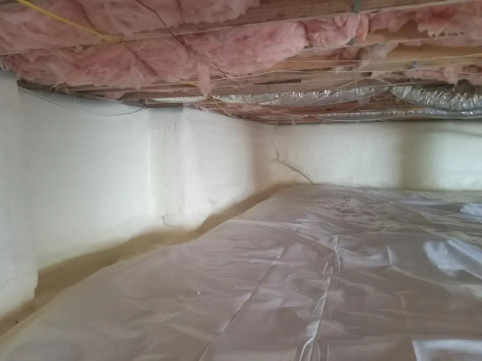 Crawl space encapsulation with closed-cell spray foam for Roof Maintenance in Hornsby Bend